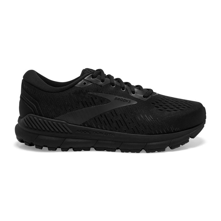 Brooks Addiction GTS 15 Men's Road Running Shoes - Black/White/Charcoal/Ebony (45721-MSCT)